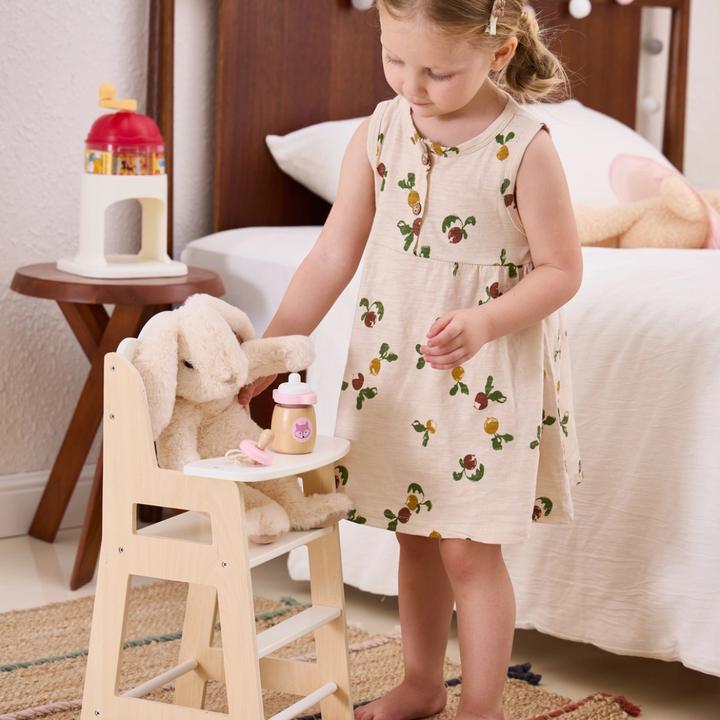 Actual product image Viga Toys Wooden Doll Feeding Set – Role Play Toy for Kids – Includes Accessories