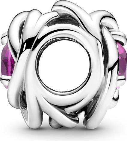 Immagine prodotto Pandora Pietra di nascita di ottobre rosa Eternity Circle Charm (Argento 925)