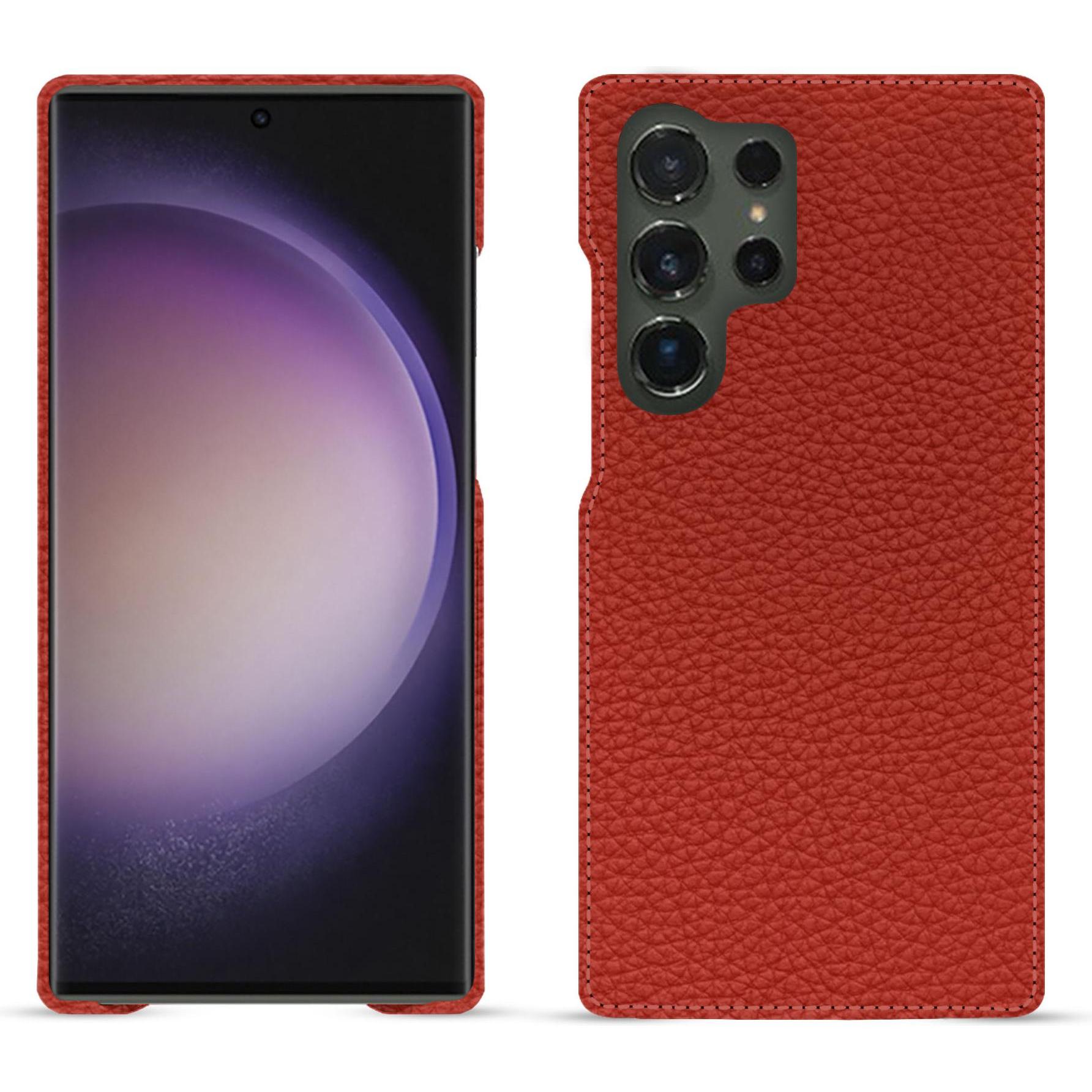 Thumbnail - Noreve Lederschutzhülle (Samsung Galaxy S24 Ultra), Smartphone Hülle, Orange