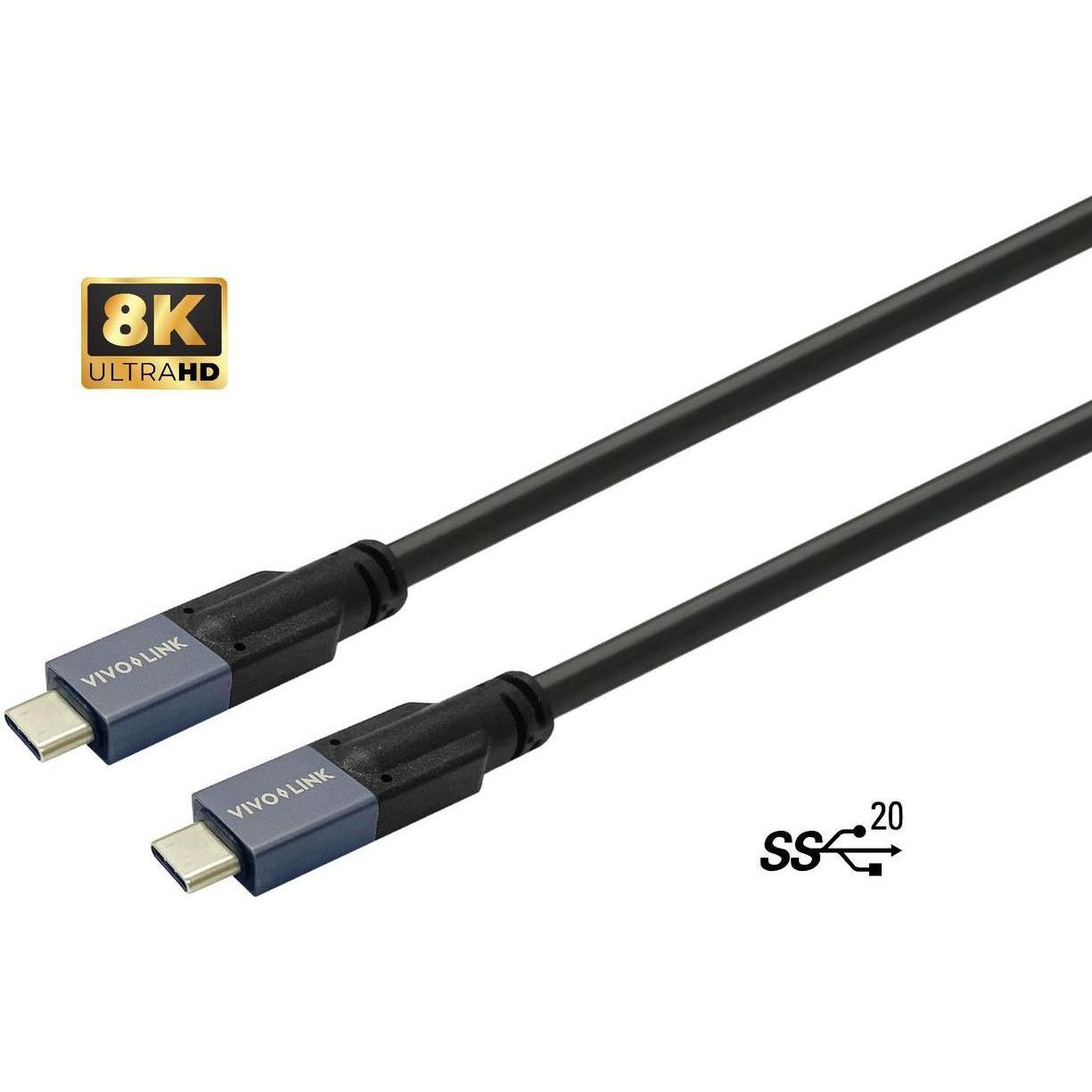 Thumbnail - Vivolink USB-C to USB-C Cable 7m (7 m, USB 3.2 Gen 2), USB Kabel