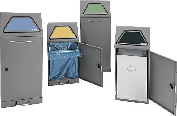 Actual product image kaiserkraft Recyclable waste collector system, foot-operated access flap (45 l)