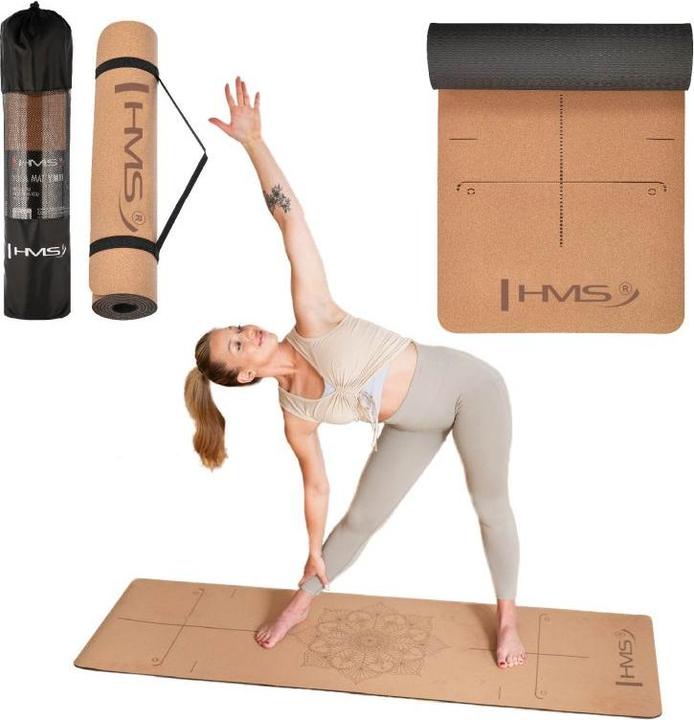 Actual product image HMS Ym11 Tpe Yogamatte Kork (6 mm)