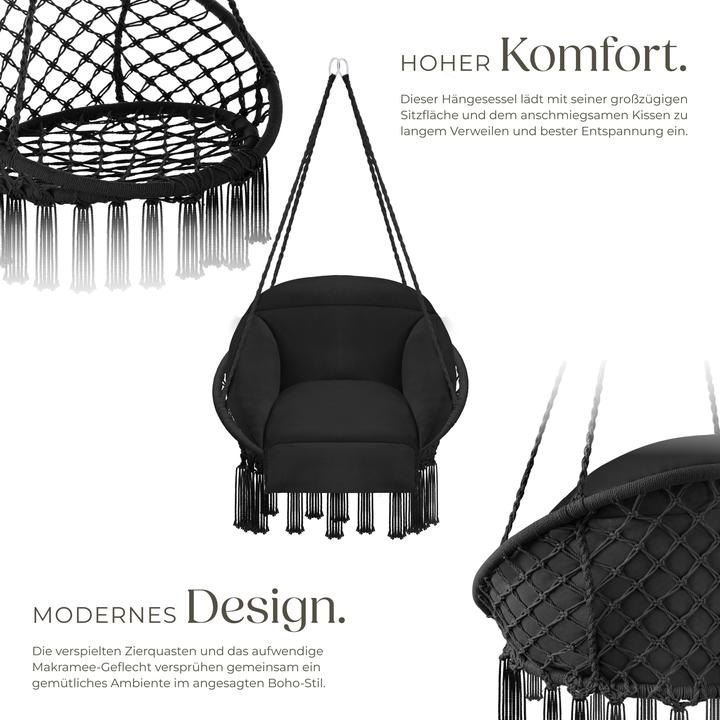 Immagine prodotto tectake Poltrona sospesa Samira (150 kg)