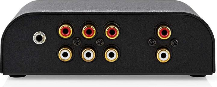 Produktbild Nedis Analog Audio-Schalter | 4-Port port(s) | Anschlüsse – Eingang: 1x 3,5 mm Audio-Eingang / 3x (2 (Zubehör)