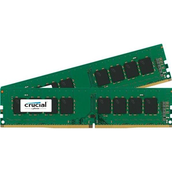 Thumbnail - Crucial Desktop Memory (2 x 16GB, 2400 MHz, DDR4-RAM, DIMM), RAM, Grün