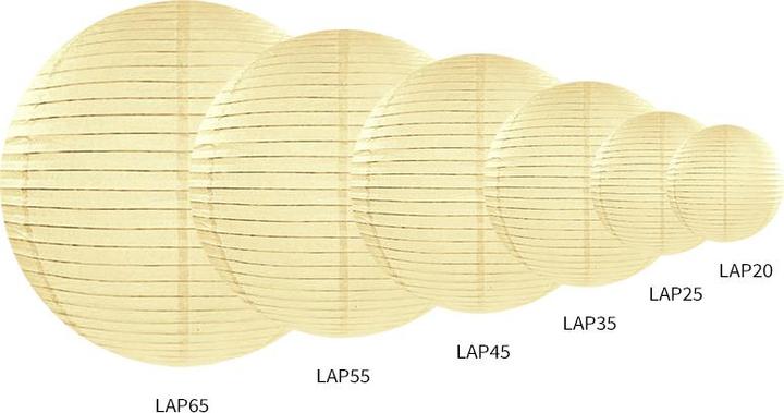 Produktbild Partydeco Lampion Crème 35 cm (1 Stück)