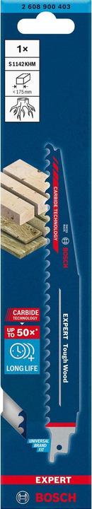 Produktbild Bosch Professional Zubehör EXPERT ‘Tough Wood’ S 1142 KHM Säbelsägeblatt, 1 Stück