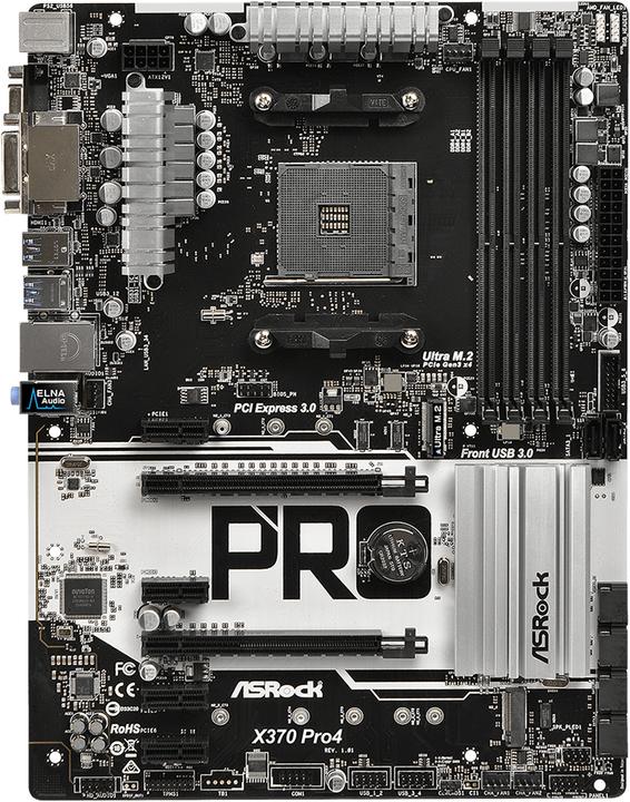 Immagine prodotto AsRock X370 Pro4 (AM4, AMD X370, ATX)