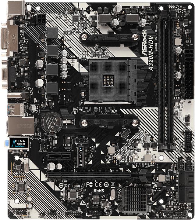 Immagine prodotto AsRock A320M-HDV R4.0 (AM4, AMD A320, mATX)