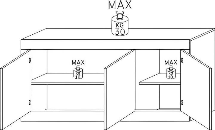 Image du produit Vente-unique Comete (160 x 42 x 85.80 cm)