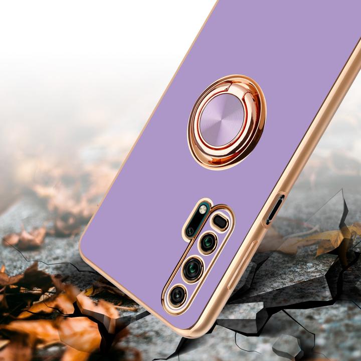 Immagine prodotto Cadorabo Custodia per Honor 20 PRO in TPU con protezione della fotocamera e anello LM089 Style (Honor 20 Pro)