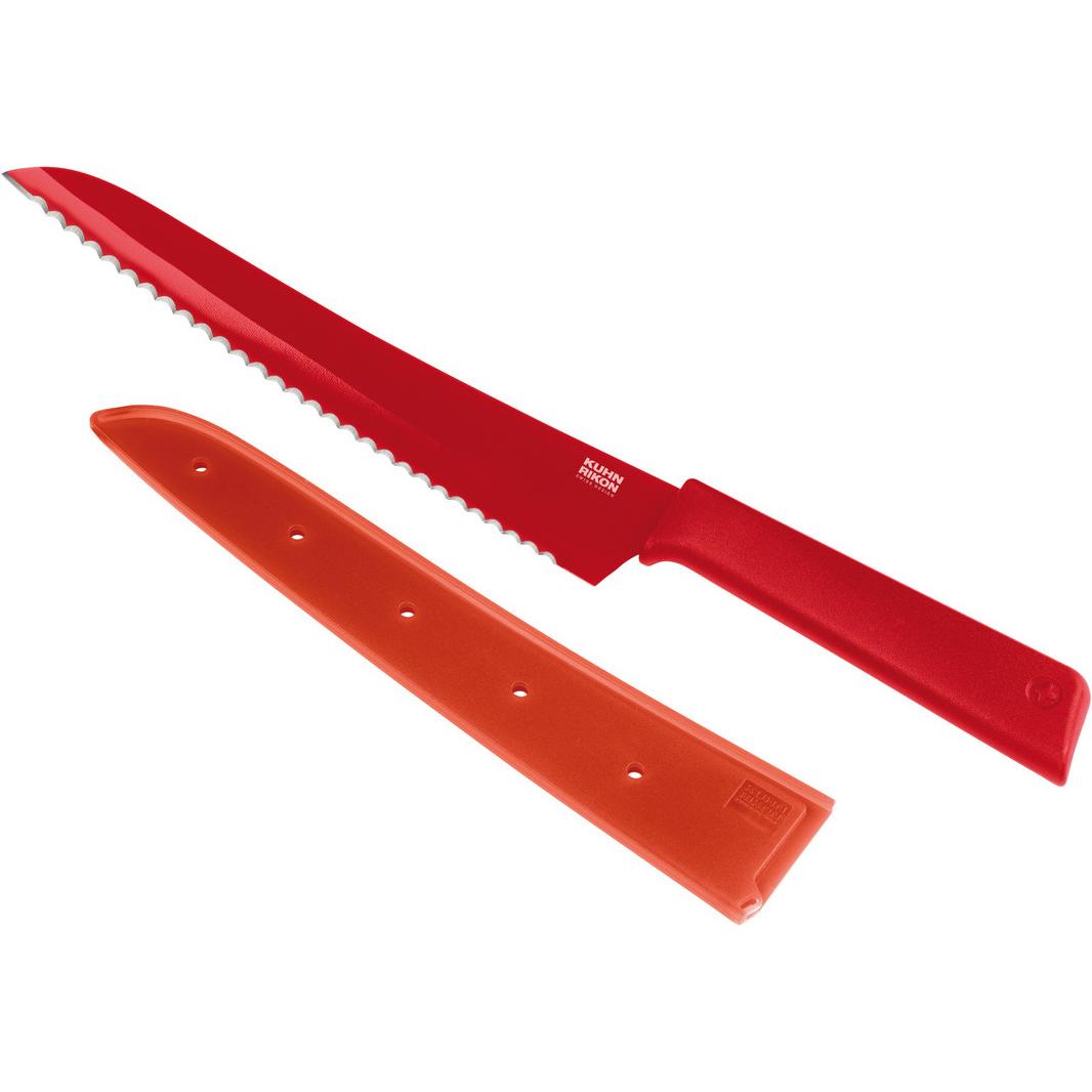 6x Kuhn Rikon Colori+, Küchenmesser, Rot