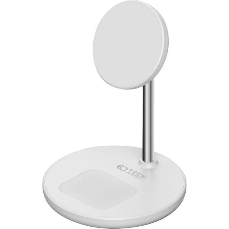 Tech-Protect A21 2in1 (15 W), Wireless Charger, Weiss