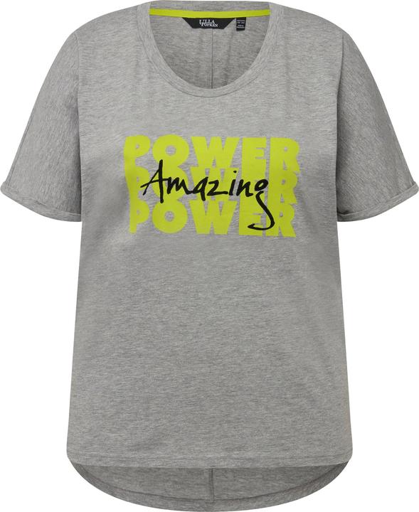 Immagine prodotto Ulla Popken T-shirt dal taglio oversize con POWER, scollo a girocollo e mezze maniche (54)