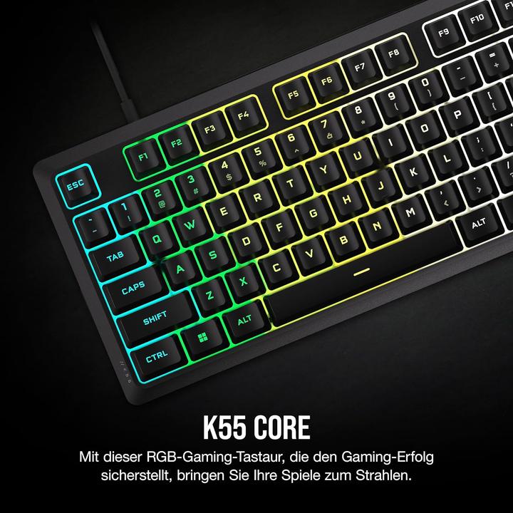 Image du produit Corsair K55 Core RGB (DE, Filaire)