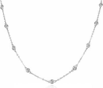 Produktbild Agato Charming silver necklace with zircons AGS1585/47