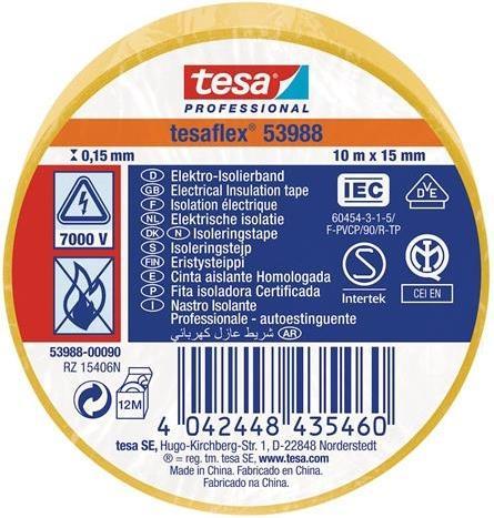 Actual product image tesa insulating ring tape gul 10m x 15 mm (15 mm)