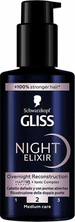 Image du produit Schwarzkopf Gliss Night Elixir Masque pour cheveux fourchus avec Mira 100ml (100 ml)