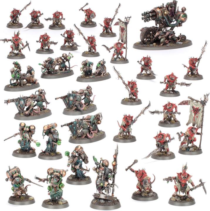 Games Workshop Warhammer AoS - Battleforce Noel 2025 Skaven : Malenuée Skryre (Materiale sintetico)