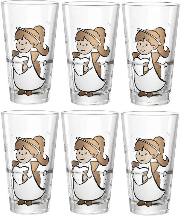 Produktbild Leonardo Trinkglas Autentico Engel 330 ml, 6 Stück, Transparent (0.33 l, 6x)