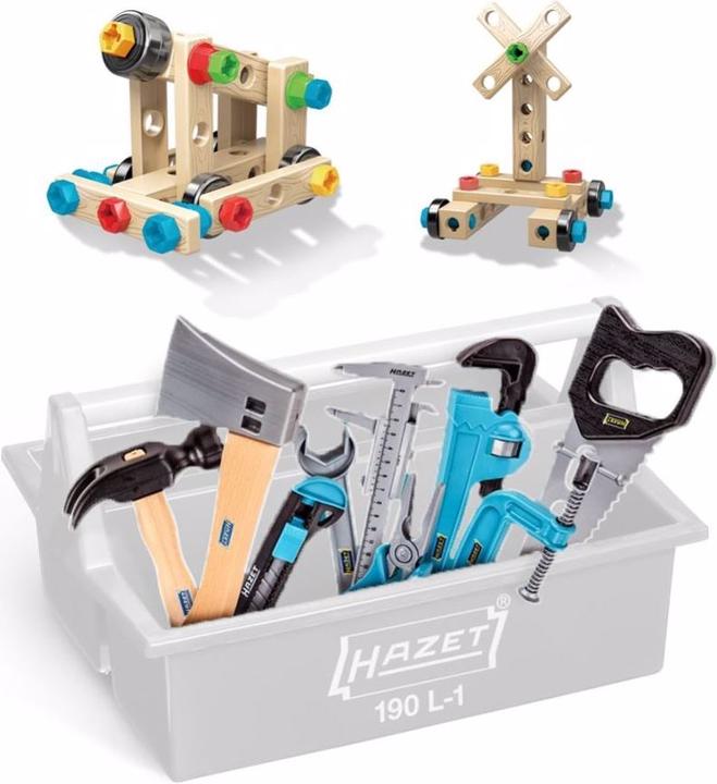 HAZET Toy tool set JUNIORTOOL1 ∙ Number of tools: 61