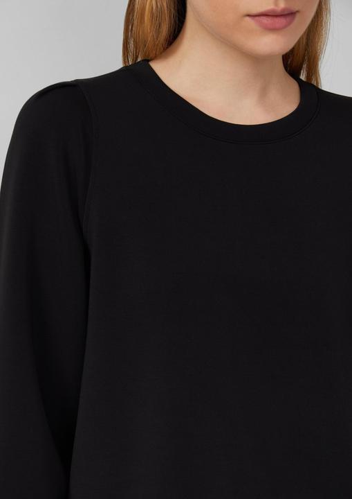 Produktbild s.Oliver Sweatshirt Scuba-Sweatshirt mit Puffärmeln (36)