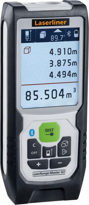 Laserliner Laser-Entfernungsmesser Bluetooth LaserRange-Master Gi7 Pro (Green, 70m, 2DTilt, BLE) (70 m)