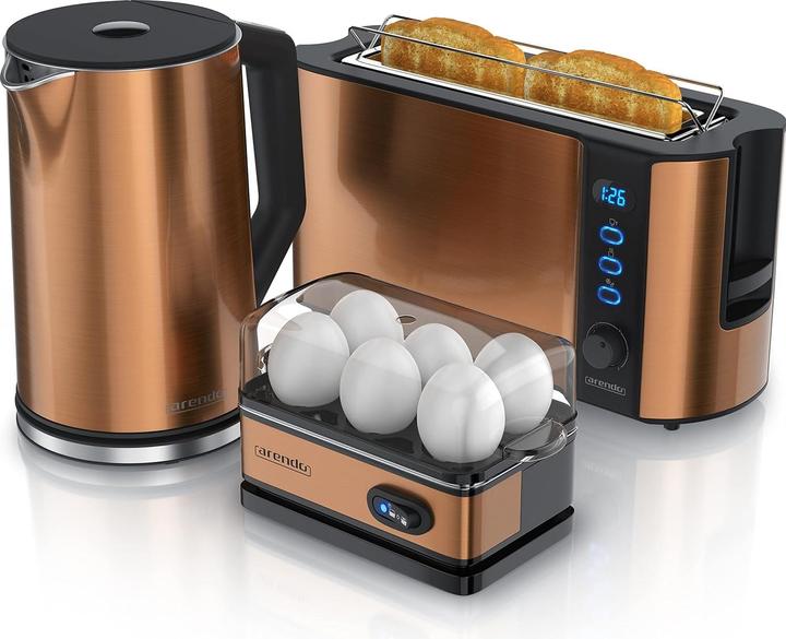 Produktbild Arendo Wasserkocher-Toaster-Eierkocher-Set (1.50 l)