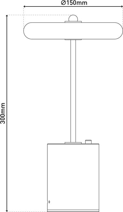 Actual product image Näve Rechargeable table lamp SETA