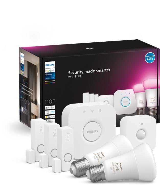 Image du produit Philips Hue Bundle de capteurs Secure (1100 lm, E27)