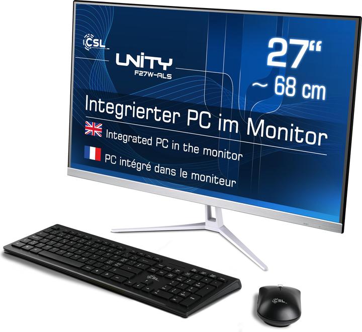 Produktbild CSL All-in-One-PC Unity F27W-ALS 256 GB 8 GB RAM Win 11 Pro (256 GB, 8 GB, Intel UHD Graphics)