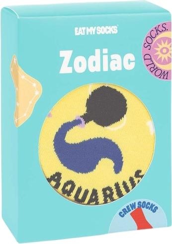 Actual product image Eat My Socks Socks, Zodiac Aquarius (One size)