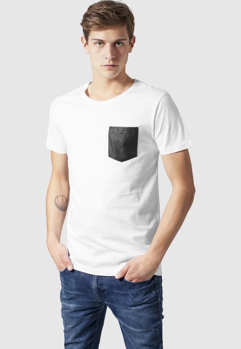 Produktbild Urban Classics Synthetic Leather Pocket Tee (S)