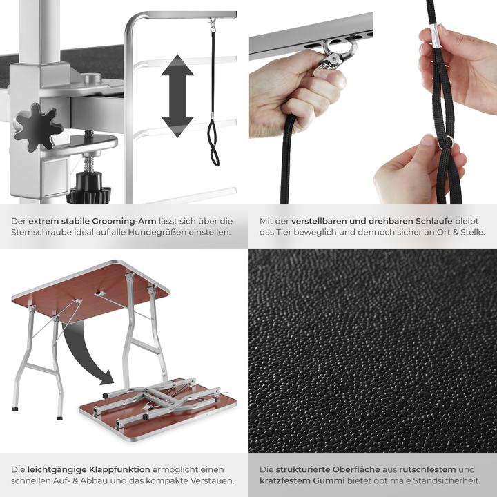 Actual product image tectake Dog Grooming Table with Arm (Dog)