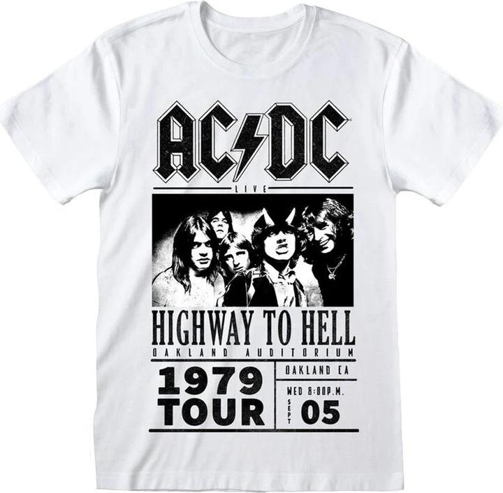 Actual product image AC/DC Unisex Adult Highway To Hell 1979 Tour T-Shirt (L)