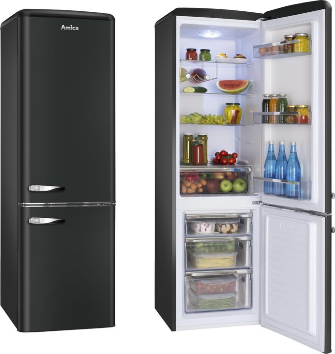 Actual product image Amica Fridge-freezer combination KGCR 387 100 MS WxHxD 55 x 181 x 61.5 cm Refrigerator compartment (244 l)