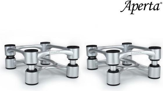 Actual product image Isoacoustics Aperta Isolator Monitor Speaker Stands, Per Pair, Zwart (1 pair, Stand, Tiltable)