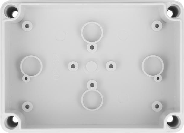 Actual product image Delock Installation housing with cable entries 130 x 93 x 57 mm grey (Cords)