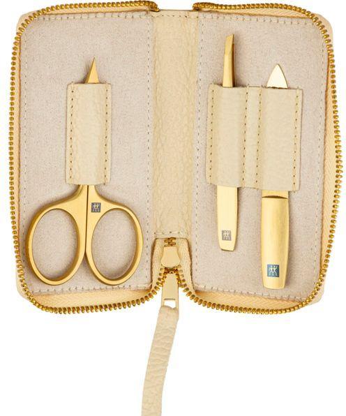 Actual product image Zwilling Manicure Set 3 Pieces with Genuine Leather Case