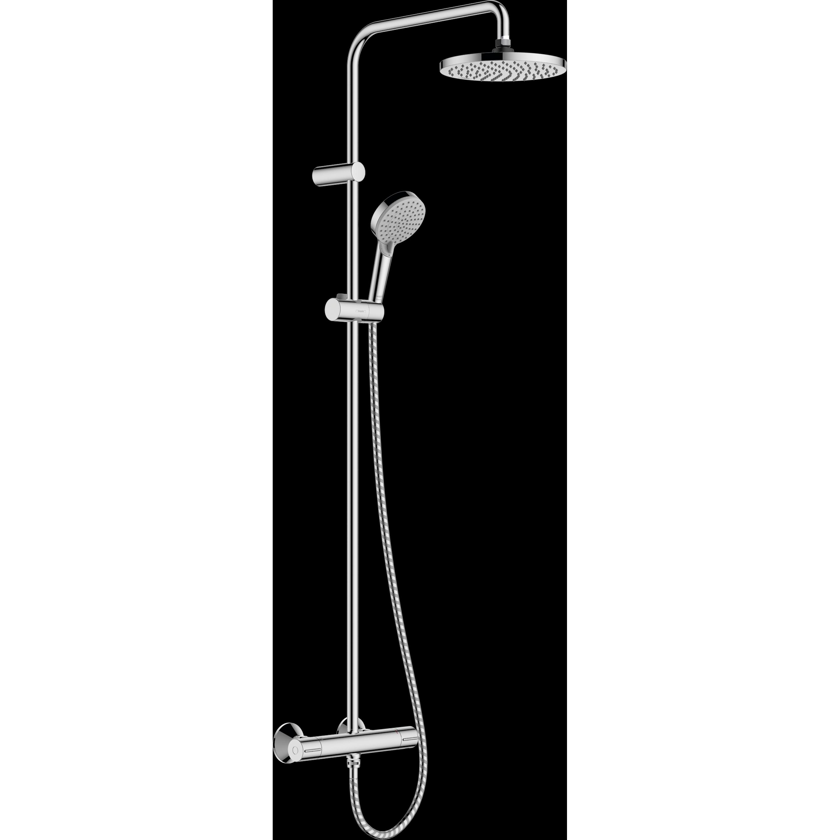 hansgrohe, Duschsystem, HG Showerpipe VERNIS Blend 200 1jet mit Brausethermostat Green chrom