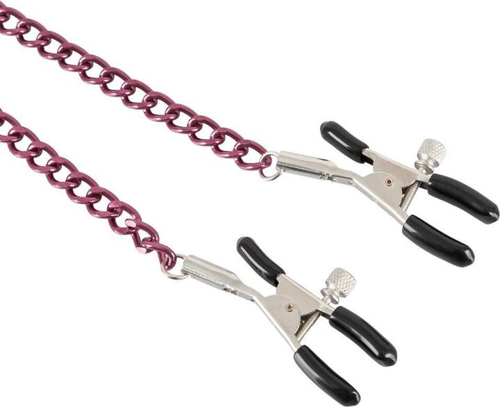 Actual product image You2Toys Nipple Clamps with Chain