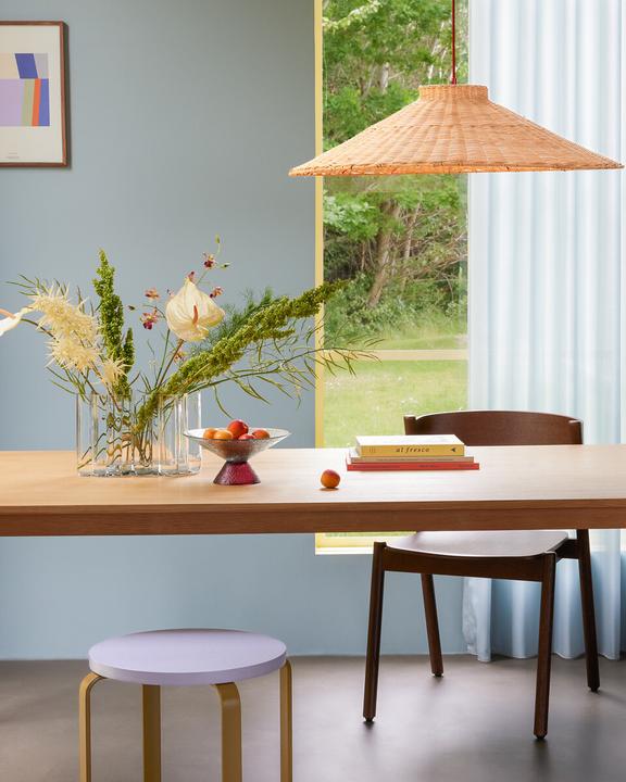 Actual product image Hübsch Bonbon Glass Bowl Large Blue/Red (25 cm, 1x)