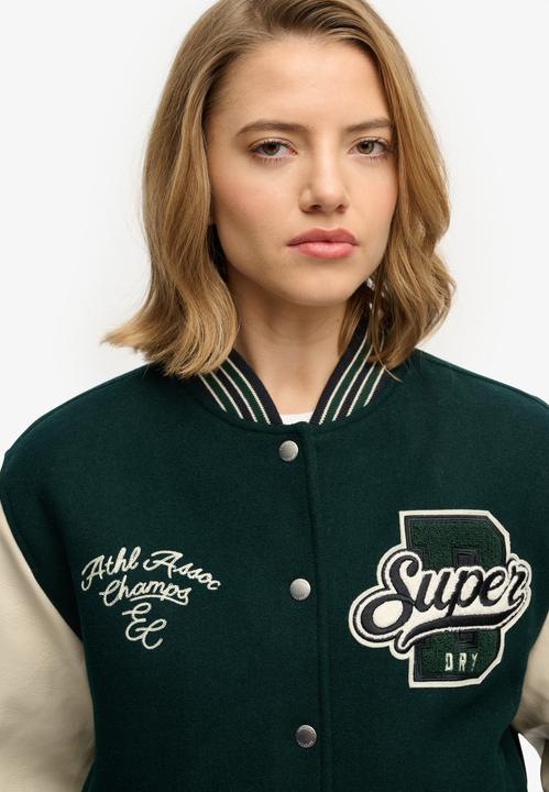 Actual product image Superdry Patched Varsity Bomber Jkt (L)