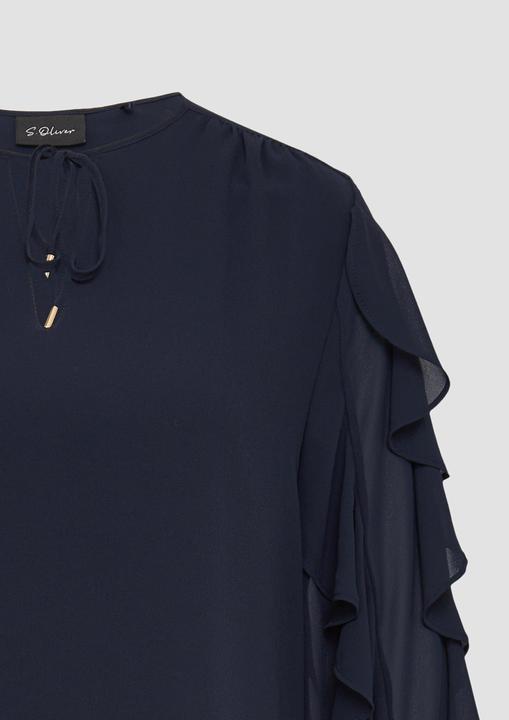 Immagine prodotto s.Oliver Bluse Leichte Chiffonbluse mit Rüschenärmeln (32)