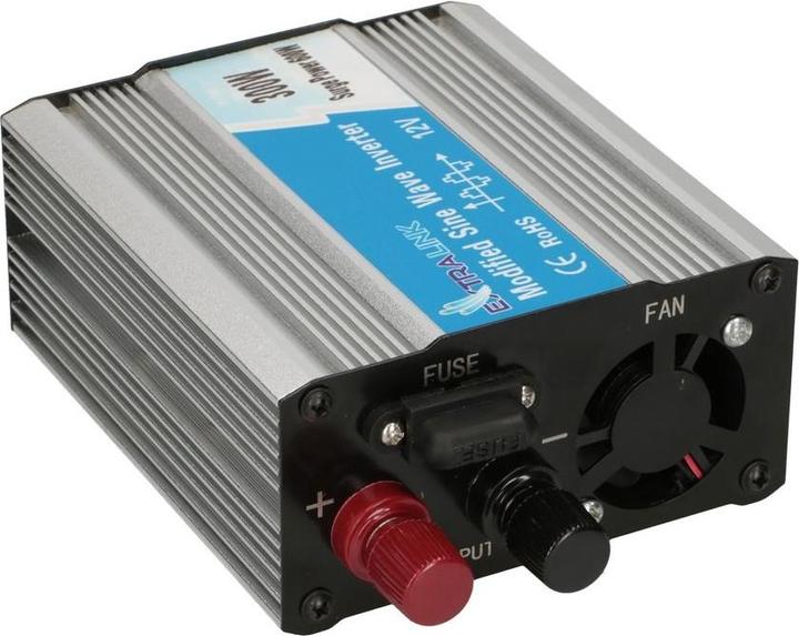 Image du produit Extralink CAR VOLTAGE CONVERTER -,, MODIFIED SINUS OPIM-300W power adapter/inverter Auto Metallic