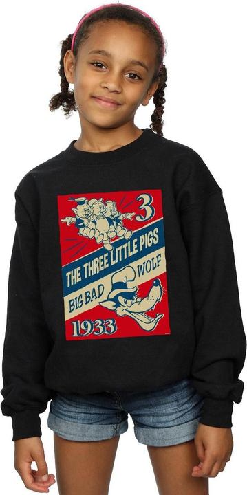 Produktbild Disney Three Little Pigs And The Big Bad Wolf Sweatshirt Mädchen (152, 158)