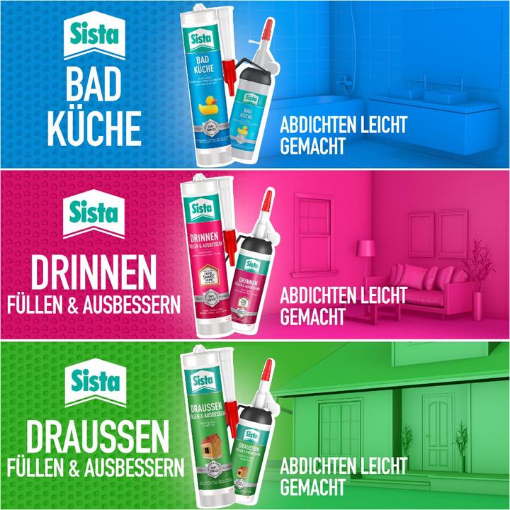 Produktbild Sista Bad & Küche transparent (0.35 kg, Transparent, 280 ml)