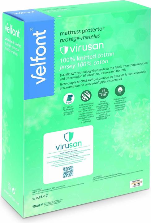 Actual product image Velfont Fixmolton Virusan against viruses and bacteria 140 x 200 cm (140 x 200 cm)