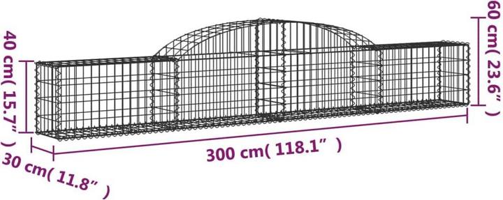 Produktbild vidaXL Gabionenkorb