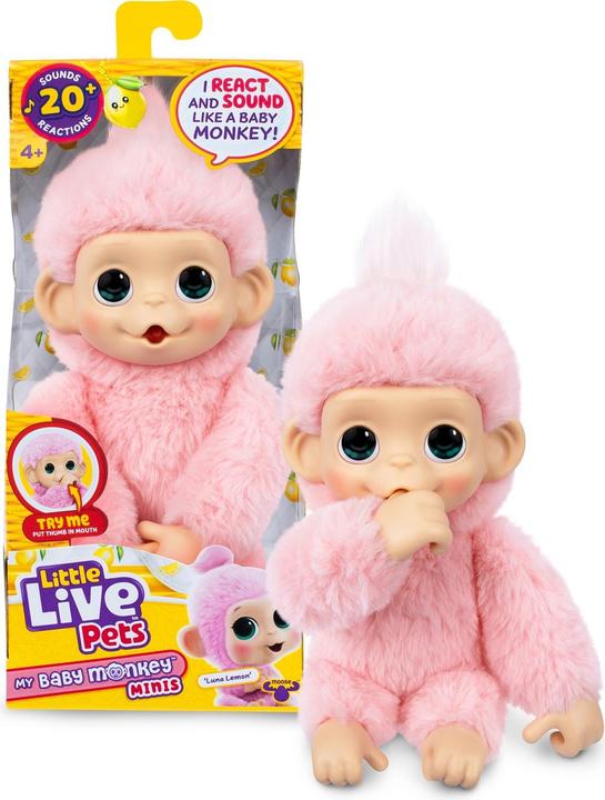 Produktbild Little LLP my baby monkey minis, ast.3 (30.78 cm)